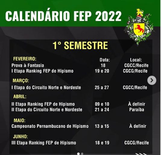 CALENDÁRIO FEP DE SALTO 2022